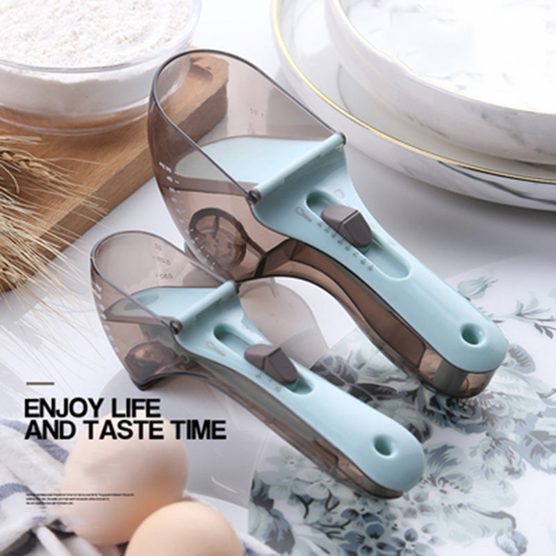 Adjustable measuring spoon set with magnetic design for precise cooking and baking