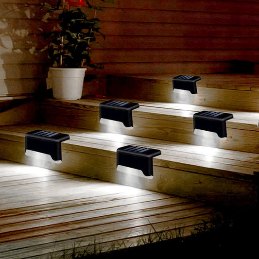 Solar LED Deck Lights – 4-Pack | Outdoor Stair & Patio Lighting (Warm White)