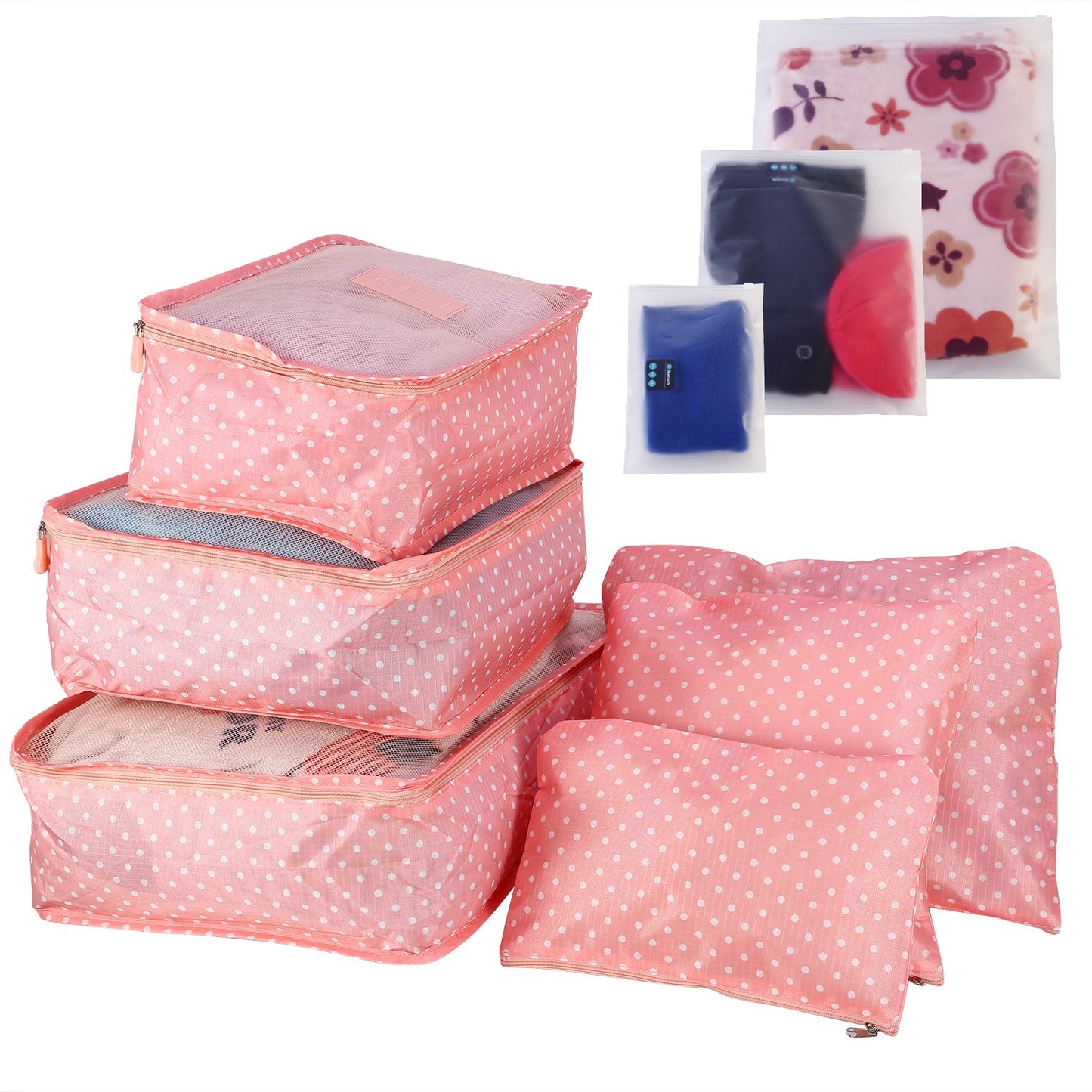 9-Piece Travel Packing Organizer Set - Color