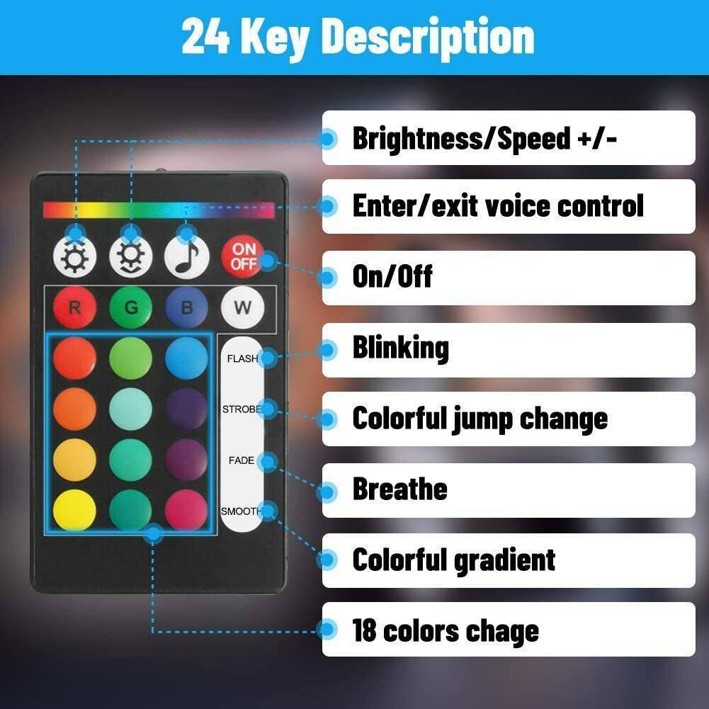 Car LED Underglow Neon Kit – RGB+ Music Sync + Smart Brake (6-Piece, App Control, IP68)