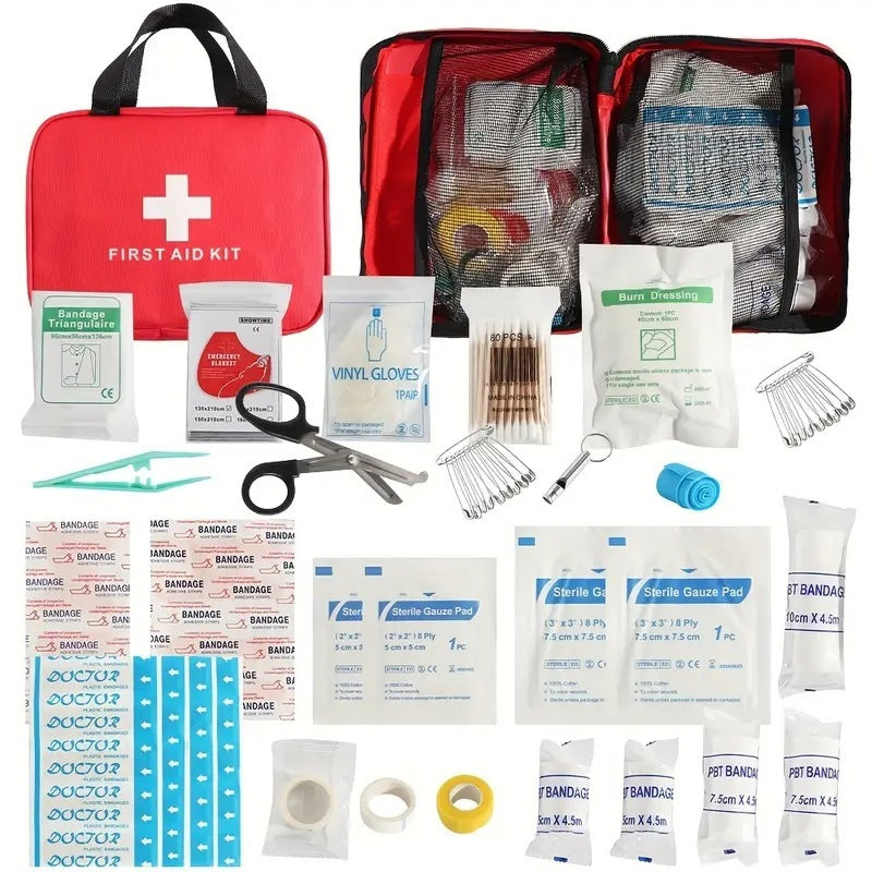 Compact First Aid Kit – Travel, Outdoor & Emergency Medical Pouch (12 pcs / 22 pcs)