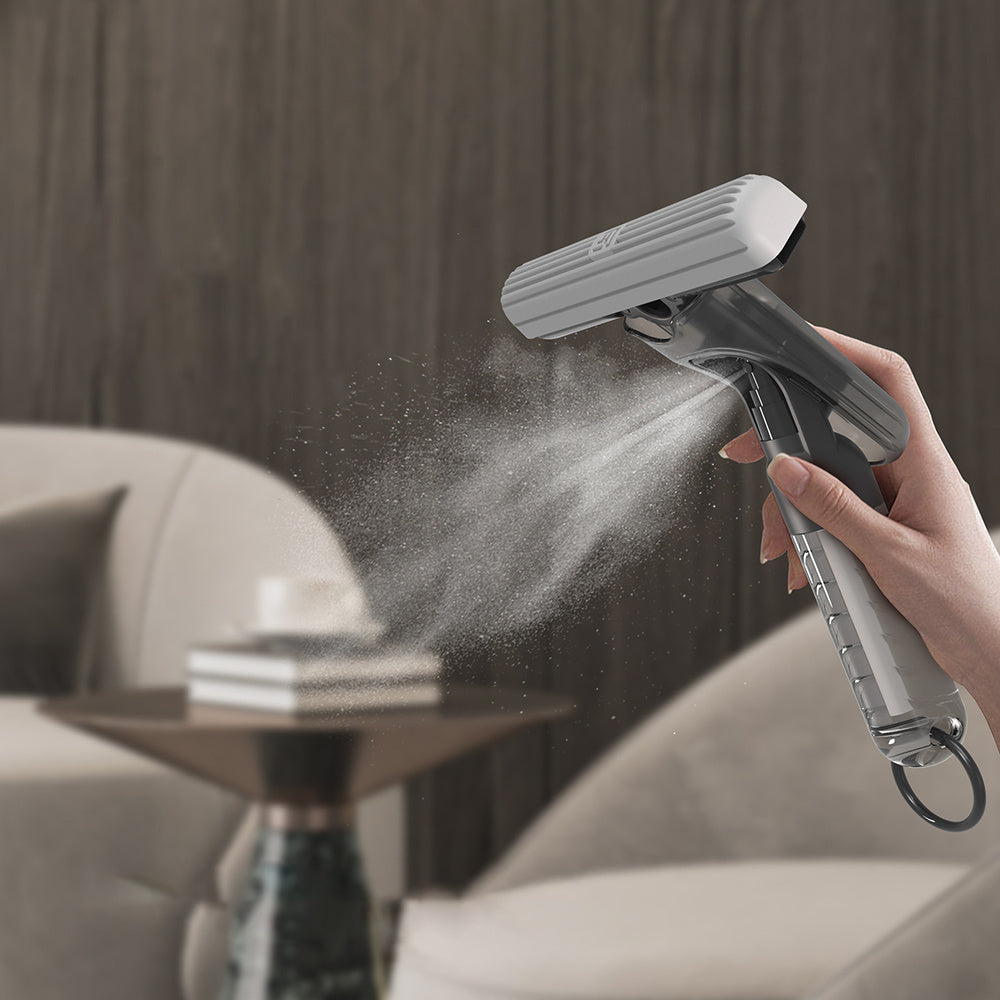 Mini Spray Mop for Countertops & Small Spaces — Portable Self-Squeeze Mop with Built-In Spray Bottle