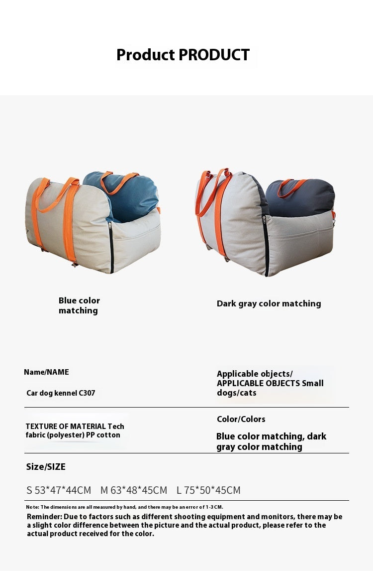 Luxury Waterproof Faux Leather Pet Travel Handbag – Light & Portable Safety Seat for Dogs