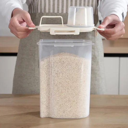 Sealed Food Storage Container With Lid – Leak-Proof, Moisture-Proof Grain & Rice Box