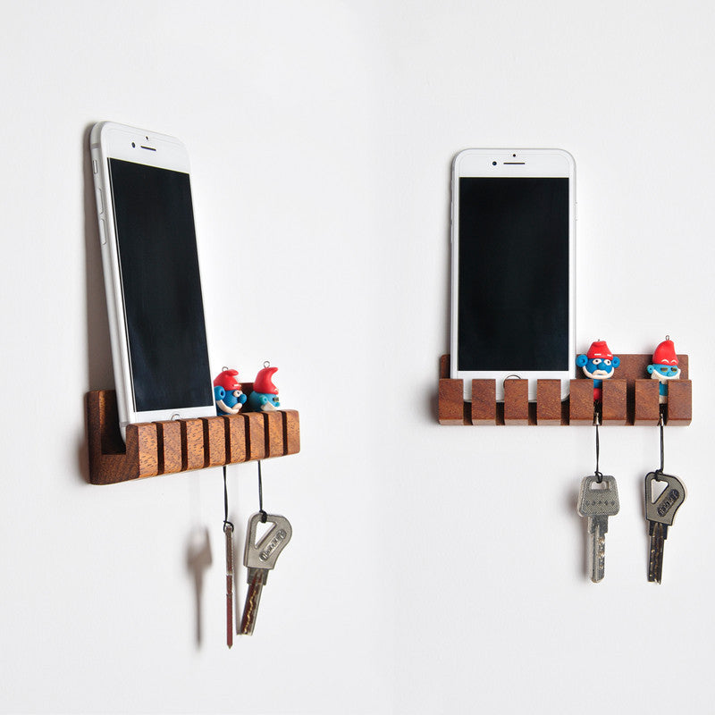 Desktop Solid Wood Cable Organizer – 6 Grids / 3pcs Set