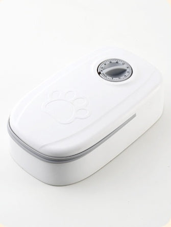 2-in-1 Automatic Gravity Pet Feeder | Single & Double Bowls (Pink / Grey)