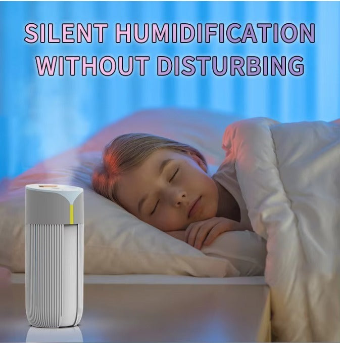 220ml Air Humidifier with Colorful LED Lights — White