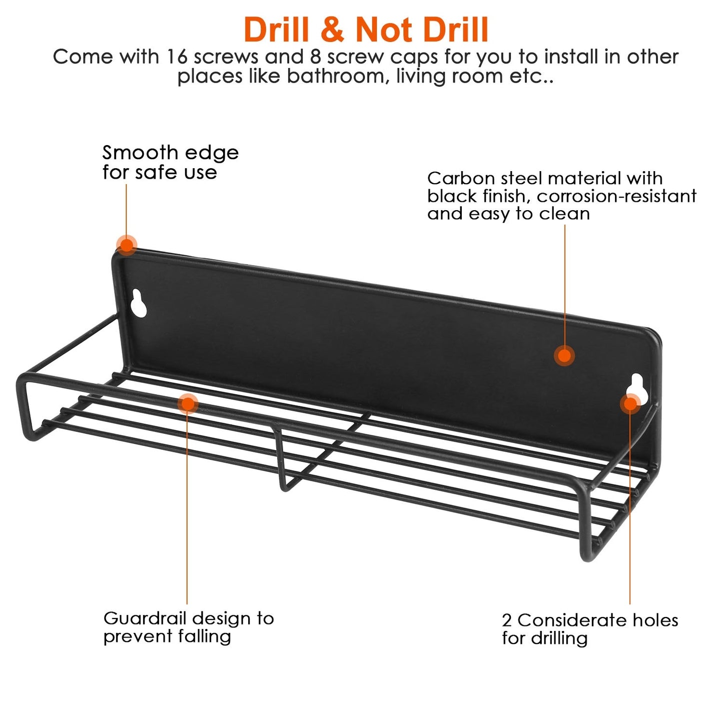 4-Pack Strong Magnetic Spice Rack Organizer