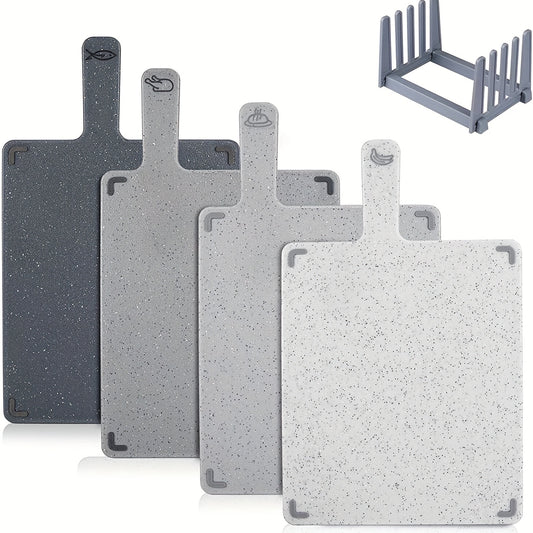 4-in-1 Heavy-Duty Kitchen Cutting Board Set With Removable Stand