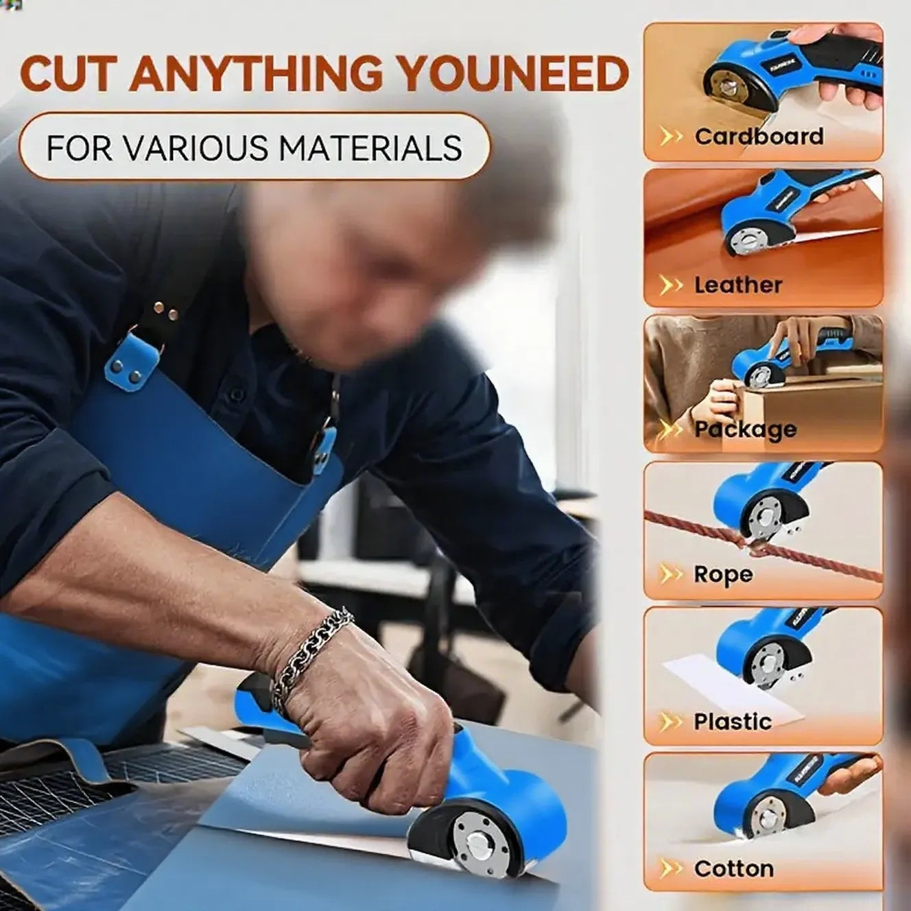 USB cordless scissors for crafting