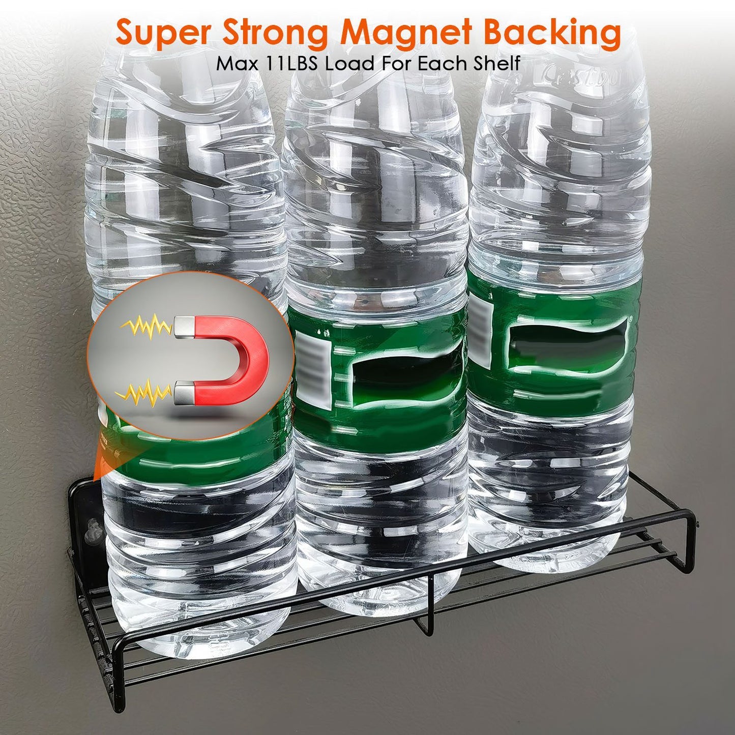 4-Pack Strong Magnetic Spice Rack Organizer