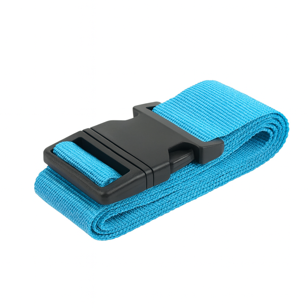 Adjustable Nylon Lock Travel Luggage Strap – Protective Suitcase Packing Belt (4 Colors)