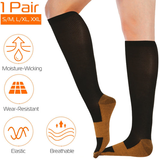 Copper Compression Travel Socks