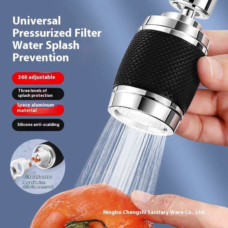 anti splash water saving faucet nozzle rotating