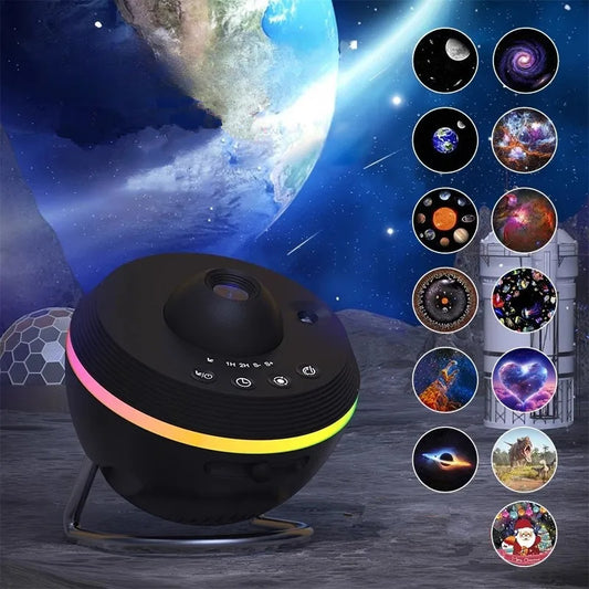Dynamic Meteor Galaxy Projector Lamp | 13-in-1 Ultra-Clear Planetarium Space Ball