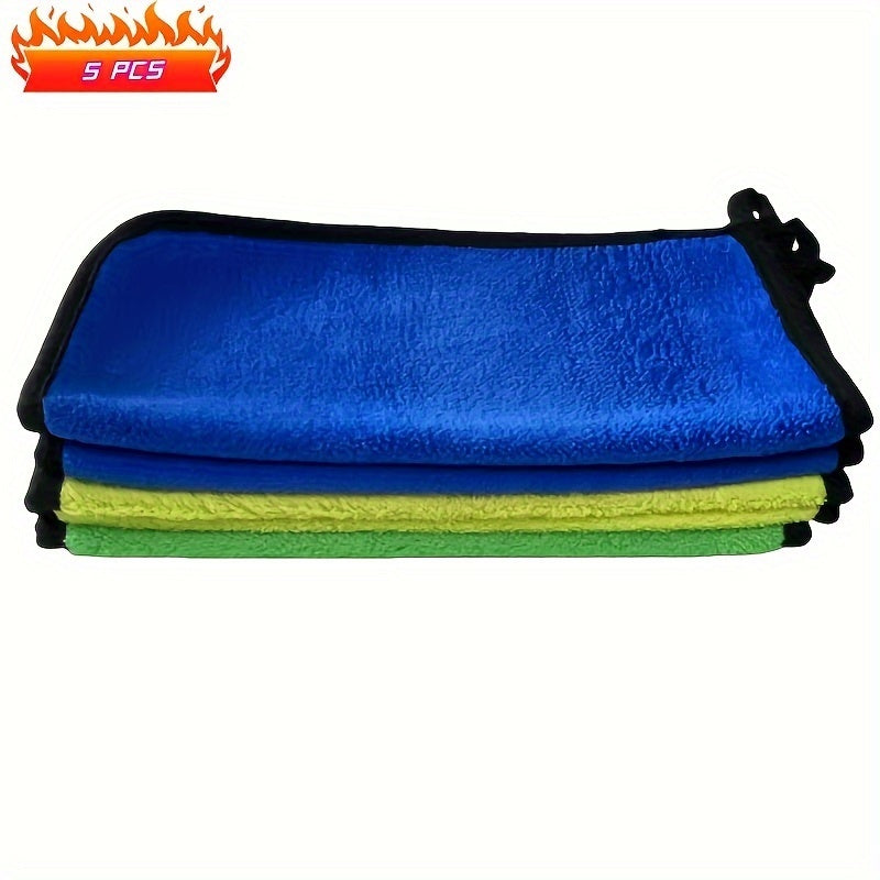 Ultra-Absorbent Microfiber Cleaning Towel Set – Multi-Purpose Car & Household Cloths