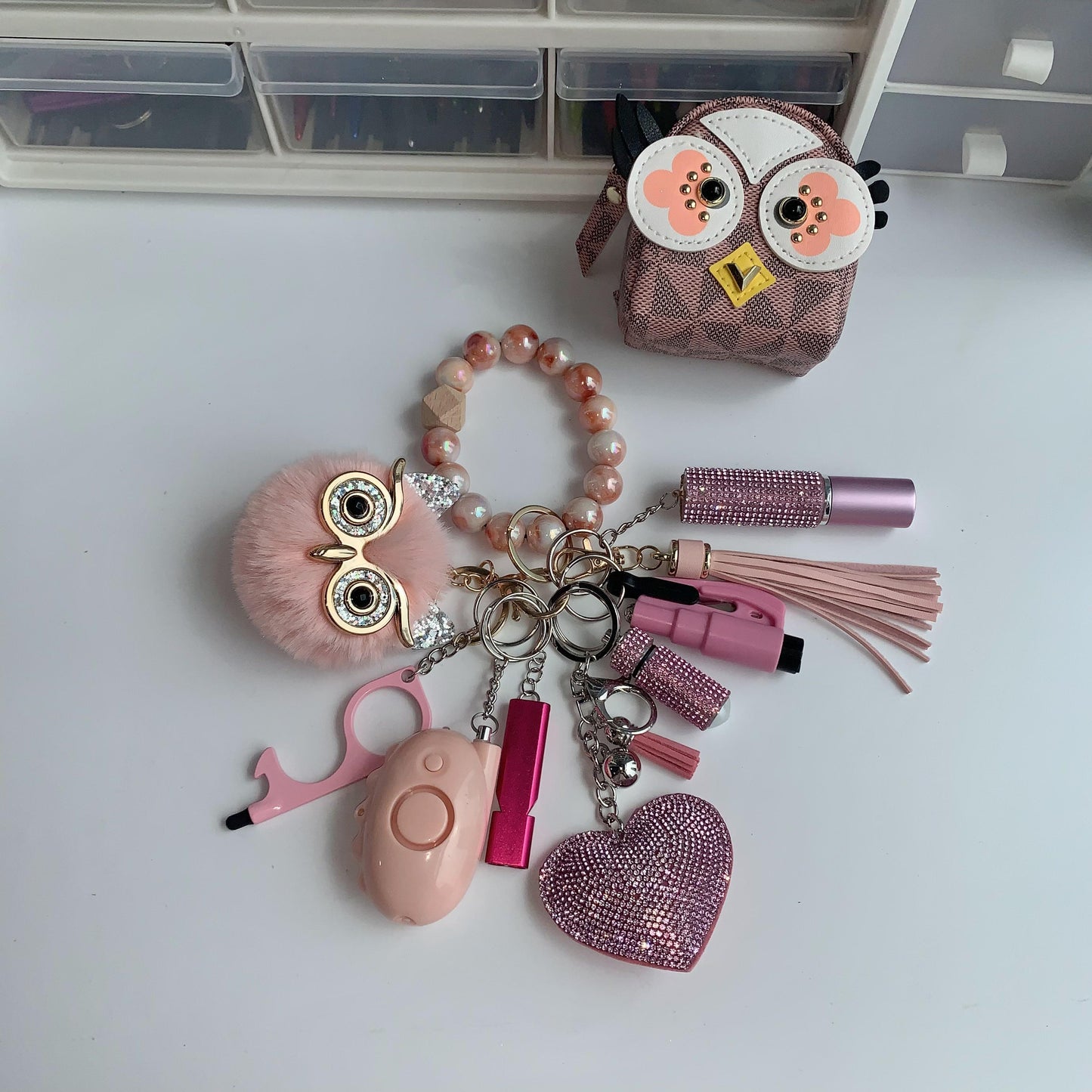 Whistle Alarm Window Breaker Keychain Set – Personal Safety & Emergency Escape Tool