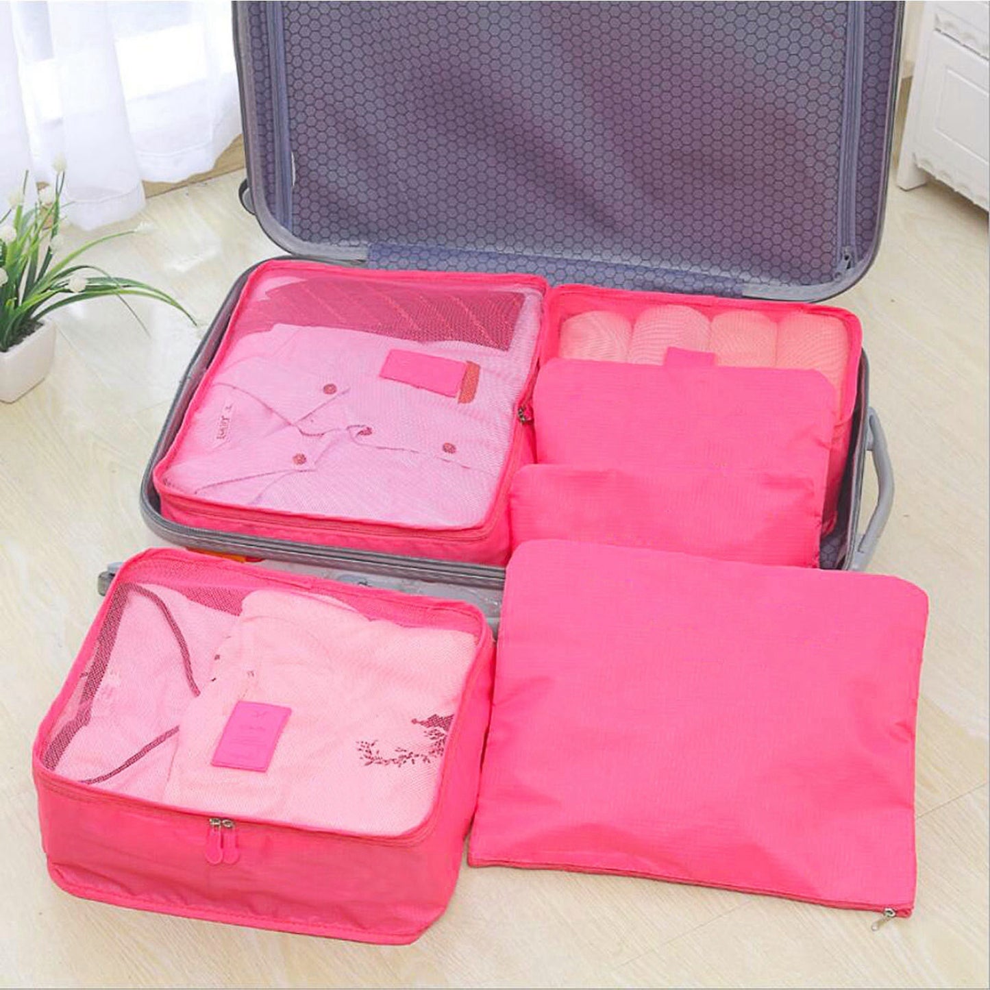 9-Piece Travel Packing Organizer Set - Color