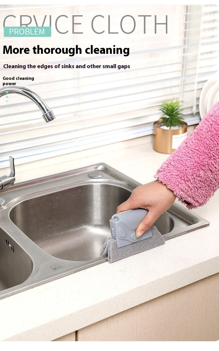 Window Sill & Groove Cleaning Tool – Gap Brush with Replaceable Sponge Head