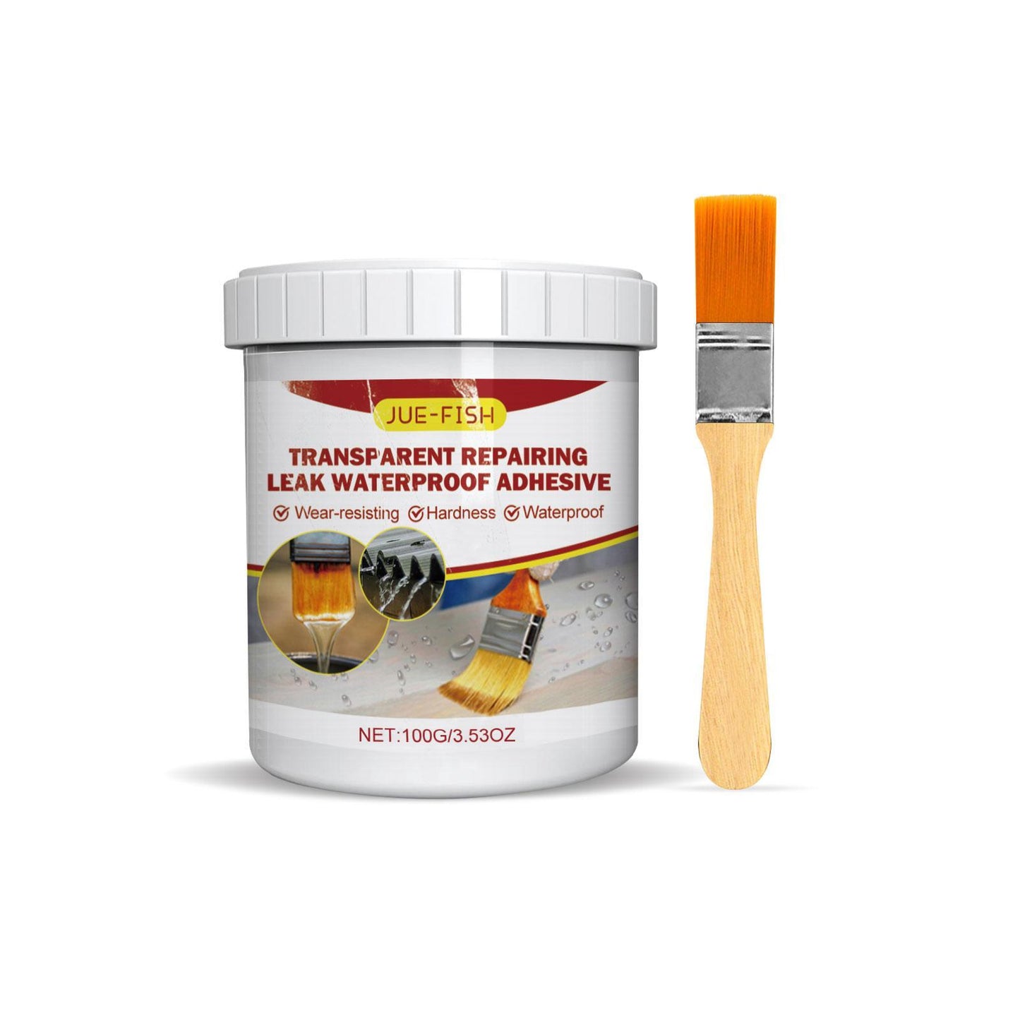 Transparent waterproof repair sealant gel for crack and leak sealing