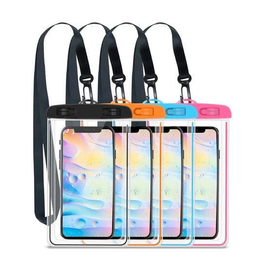 2-Pack Waterproof Phone Pouch – IPX8 Floating Dry Bag Case (Multiple Colors)
